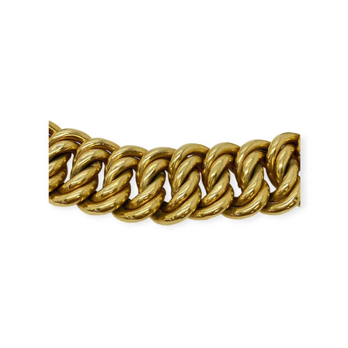 Bracelet Bracelet or jaune maille américaine 58 Facettes 330081547
