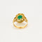 Bague 55.5 Bague or jaune émeraude 58 Facettes LP977/15