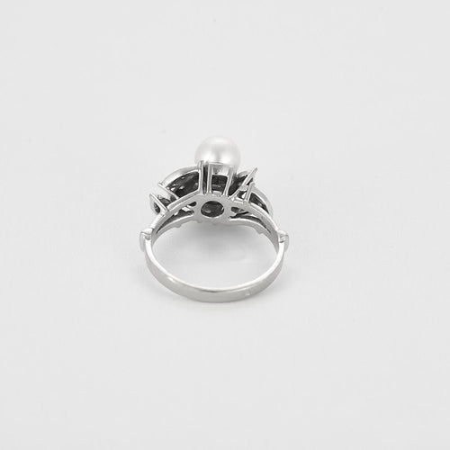 Bague 50.5 Bague en or et perles de culture blanches 58 Facettes LAN1380