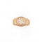 Bague 56 Bague dôme en or jaune 18 carats sertie de diamants 58 Facettes