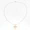 Pendentif Pendentif croix chaîne maille or jaune 58 Facettes