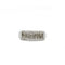 Bague 56 Bague Bandeau - Or blanc & Diamants 58 Facettes 250345R