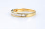 Bague 56 Bague demi-alliance en or jaune – Diamants baguette sertis rail 58 Facettes BG11189476-107