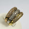 Bague Bague Triple 3 Ors avec Oxydes 58 Facettes 20400000770
