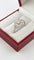 Bague 53 Bague style art déco en or blanc 18 carats et diamants 58 Facettes