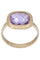 Bague 54 Bague moderne or jaune améthyste 58 Facettes 089081