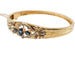 Bracelet Bracelet jonc or jaune 3 saphirs 58 Facettes 240572