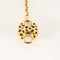 Collier VALENTE MILANO - Collier négligée en or jaune, ébène, rubis, diamants et os. 58 Facettes SMA0232