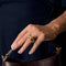 Bague 57 Bague jonc en or jaune 58 Facettes CAN1331X4
