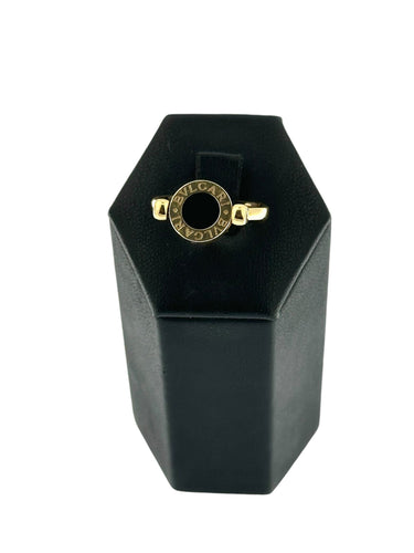 Bague 54.5 Bulgari Bague Flip en or jaune 18 carats 58 Facettes
