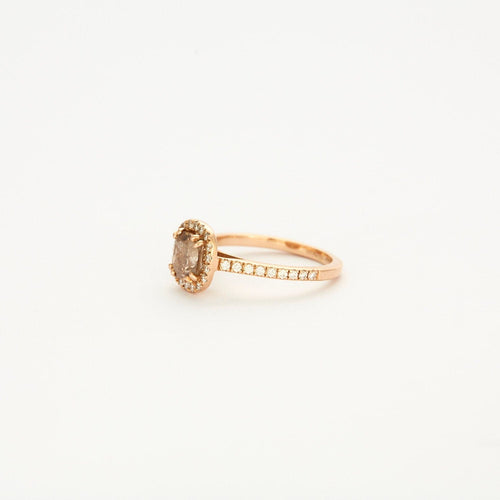 Bague 50 Bague en or rose diamant brun 58 Facettes 230 537