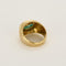Bague 54 Bague dôme en or jaune et émeraude 58 Facettes TAR1358