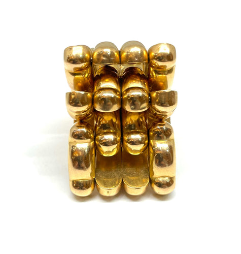 Bracelet Bracelet Tank 113 grammes en or jaune 18 carats 58 Facettes