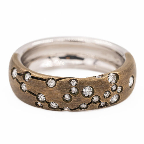 Bague 54 Repossi Bague Astrale Or noir Diamant 58 Facettes 577661GD