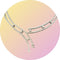 Collier Collier double ligne en or blanc et diamants 58 Facettes 258993