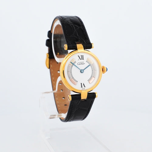 Montre CARTIER - Montre Must Vendôme - Ivory trinity dial - SM 58 Facettes