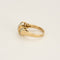 Bague 54,5 Bague style tank à motif de noeud stylisé en or jaune, platine et diamants 58 Facettes CHA5770X2
