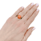 Bague 49 Bague Pomellato "Capri" en or rose, corail et tsavorites. 58 Facettes 34455