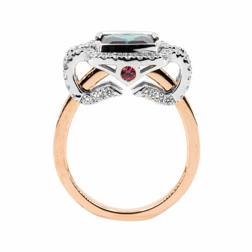 Bague 59 Portrait of an Idea ring – Unique Creation by Gianpiero Casolani 58 Facettes GCR001
