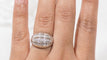 Bague 54 Bague Jonc en or blanc et diamants 58 Facettes 28890