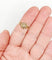 Bague 53 Bague cible antique or jaune 18k perles et émail noir (circa 1900) 58 Facettes A06001