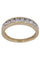 Bague 54 Demi-alliance en or jaune et diamants 58 Facettes 089511