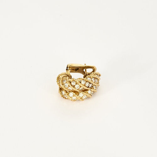 Mauboussin - Boucles d'oreilles en or jaune et diamants