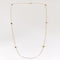 Collier Sautoir en or jaune, tourmalines vertes et roses 58 Facettes NAR0852