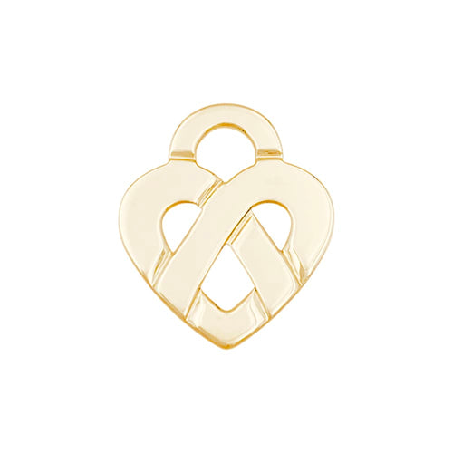 Pendentif Pendentif Poiray, "Coeur Entrelacé", or jaune. 58 Facettes 35321