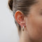 Boucles d'oreilles Boucles d'oreilles créoles vintage avec diamants 58 Facettes 2503038