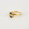 Bague 51 Bague saphirs et diamants brillants or jaune 58 Facettes 2086217