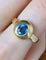 Bague 54.5 Bague or jaune saphir 58 Facettes