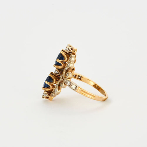 Bague 51.5 Bague Oblongue Saphirs 58 Facettes 3270002