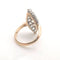 Bague 55 Bague vintage Or rose platine & Diamants 58 Facettes