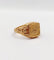 Bague 59 Bague chevalière victorienne fleur ciselée en or rose 18k (circa 1890) 58 Facettes A06408