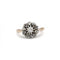 Bague 47 Bague marguerite XIXe en or jaune 750 et platine, diamants taille rose 58 Facettes SA006