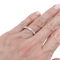 Bague 58 Alliance Boucheron "Facette" platine, diamants. 58 Facettes 34400