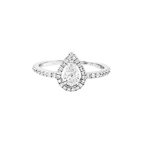 Bague 52 Bague Messika, « M-Love », or blanc et diamants. 58 Facettes 35122