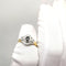 Bague 53 Bague or jaune saphir et diamants 58 Facettes
