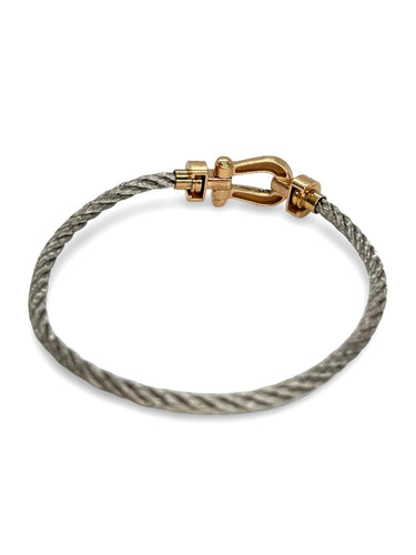 Bracelet Fred Force 10 or rose et diamants 0,12 ct 58 Facettes 1096