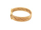Bracelet vintage bracelet CARTIER double c tisse or jaune 18k jonc 33.3gr   boite 58 Facettes 267461