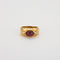 Bague 47 Bague Jonc diamants, grenat 58 Facettes HS21221