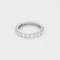 Bague 52,5 Alliance américaine  en or blanc et diamants 58 Facettes B250582