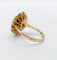 Bague 54 Bague marguerite art déco or jaune, diamants et saphir calibrés 58 Facettes A05533