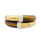 Bracelet Bracelet ouvrant, or jaune, oeil de tigre et diamants. 58 Facettes 34624