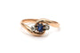 Bague 57 Bague "toi et moi" Art Nouveau or jaune, saphir, diamants 58 Facettes 22053