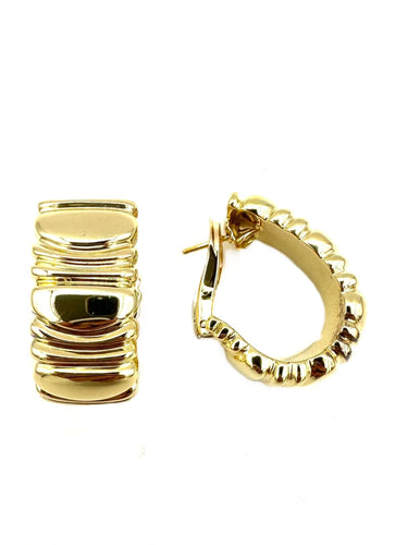 Boucles d'oreilles CARTIER. Collection "Casque d'or", boucles d'oreilles or jaune 18K (full set) 58 Facettes
