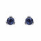 Boucles d'oreilles Boucles d'oreilles Puces Or blanc Saphir 58 Facettes 3089100CN