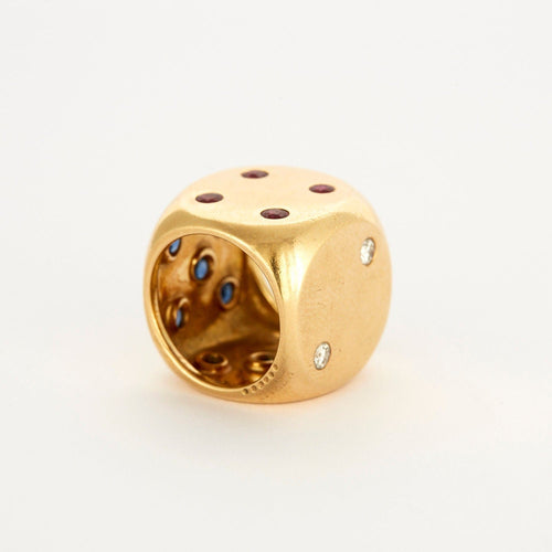 Bague Bague Dé à jouer 58 Facettes LP681