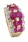 Bague 54 BAGUE MODERNE RUBIS ET DIAMANTS 58 Facettes 085381